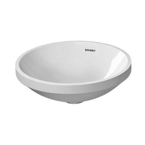 Lavabo à encastrer DURAVIT ARCHITEC sans trop plein plage de robinettrie d: 375mm sans trou de robinetterie blanc