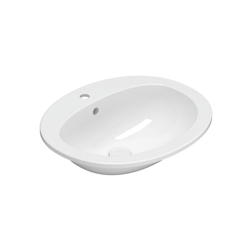 Ceramica Globo - Lavabo encastré en céramique 56x48,5 cm Globo Minori VA017BI Blanc - Céramique