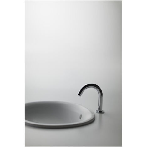 Lavabo à encastrer rond, sans trou pour robinetterie, avec trop-plein blanc TOTO
