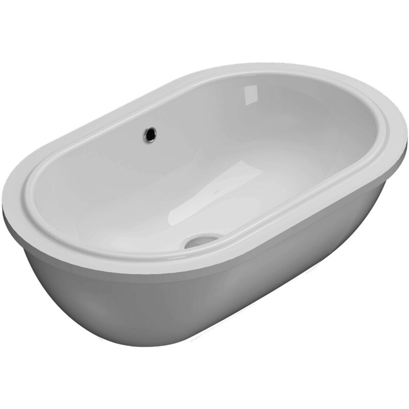 Ceramica Globo - Lavabo en céramique à encastrer 60x37 cm Globo Forty3 SC043BI Blanc - Céramique