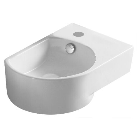 Lavabo a parete 40.5x27 cm LP92 bianco destro