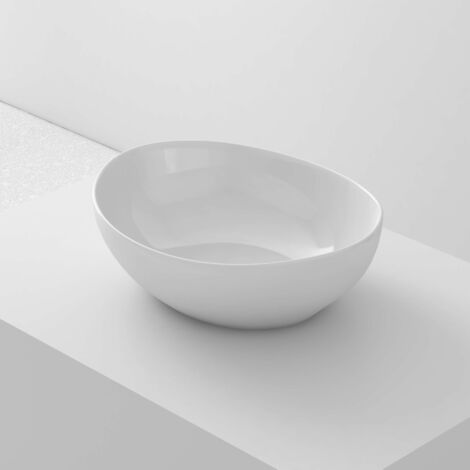 Lavabo à poser BARCO céramique 41x15,5x34 cm blanc