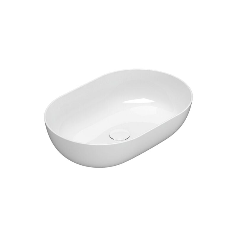Ceramica Globo - 60x41 cm Globo t-edge Le Ciotole lavabo en céramique B6O60BI Blanc - Céramique