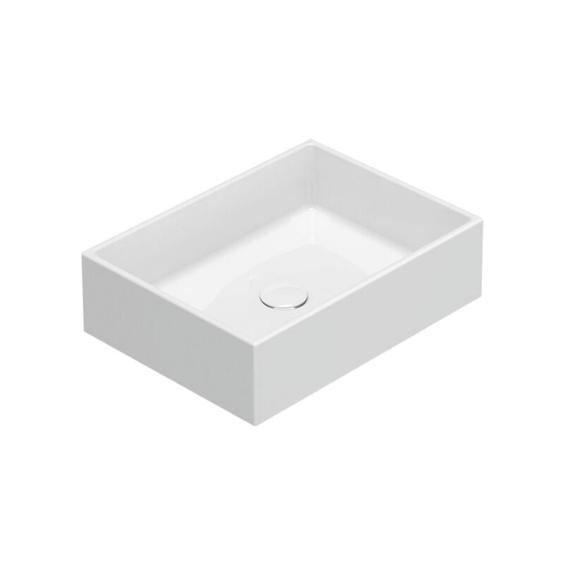 Ceramica Globo - Lavabo à poser en céramique 50x37 cm Globo Forty3 FO050BI Blanc - Céramique