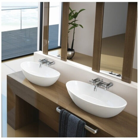 Lavabo à poser Hoesch NAMUR 600x350x120mm blanc