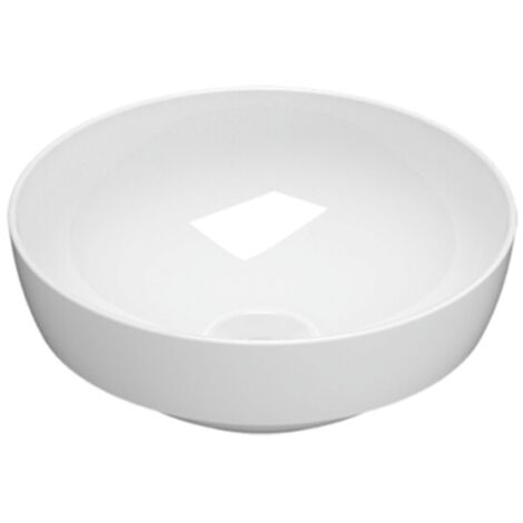 Lavabo ad incasso in ceramica Ø37 cm Globo T-EDGE B6T38BI  Bianco - Ceramica