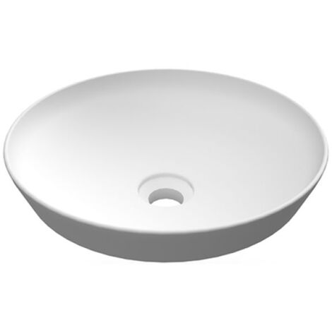 LAVABO AD INCASSO TONDO SENZA FORO VARIANT 36 X 36 CM Bianco