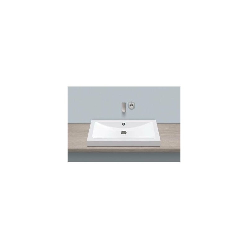 

top basin AB.R800, rectangular W: 800mm H: 120mm D: 455mm, 3207200000, blanco - 3207200000 - Alape