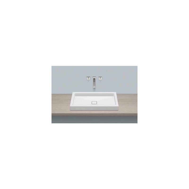 

Cuenca superior de AB.RE700.4, rectangular W: 700mm H: 90mm D: 398mm, 3208000000, blanco - 3208000000 - Alape