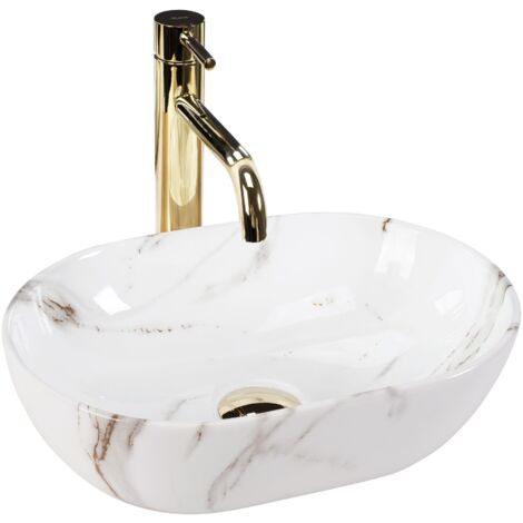 LAVABO AMELIA MINI 38 SHINY AIAX - DA APPOGGIO SKU REA-U9107