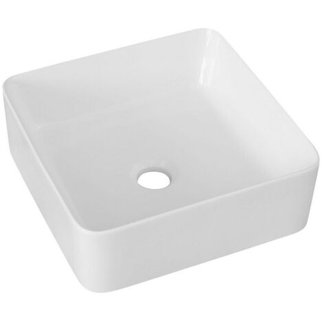 Lavabo appoggio 39x39 cm bianco LA54
