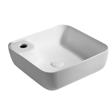 Lavabo appoggio 42x42 cm LA56 bianco