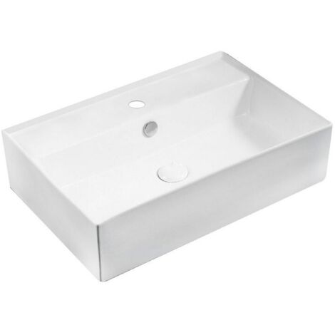 Lavabo appoggio 59.5x40 cm LA52 Bianco