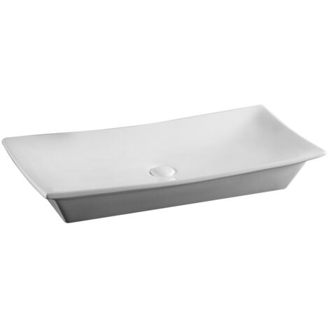 Lavabo appoggio 80x39.5 cm LA24 Bianco