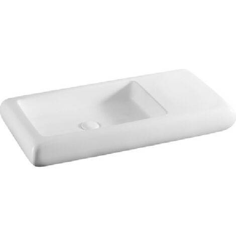 Lavabo appoggio 80x42 cm LA33 - Bianco