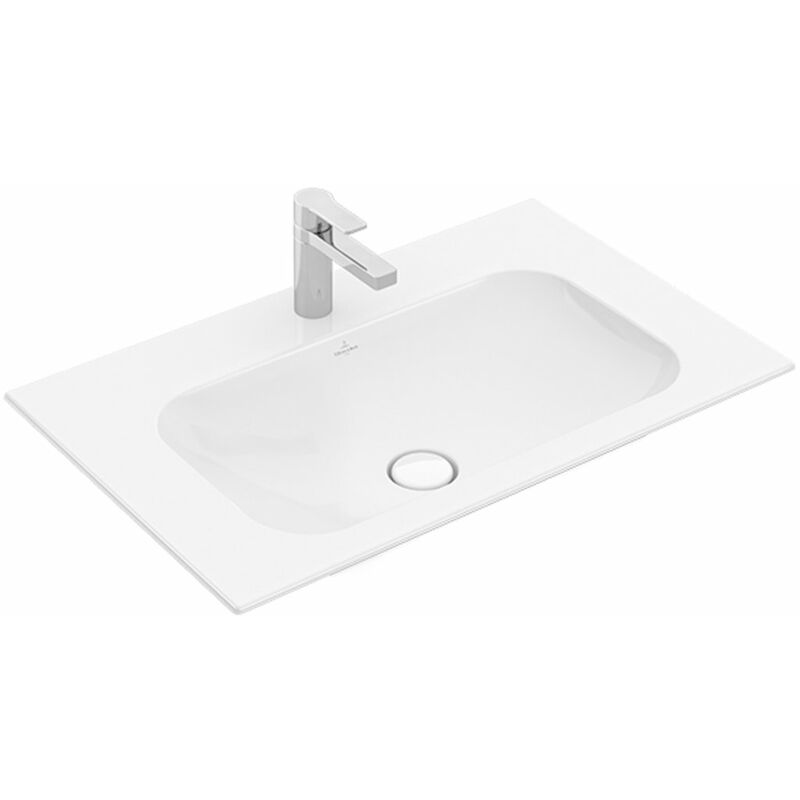 

Villeroy Und Boch Ag - Lavabo armario Villeroy & Boch Finion 416484 800x500mm, rebosadero oculto, 1 agujero para grifo, color: Blanco Piedra,