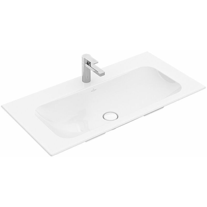 

Lavabo armario Villeroy & Boch Finion 4164A0 1000x500mm, con rebosadero, 1 agujero para grifo, color: Cerámica Blanca - 4164A0R1