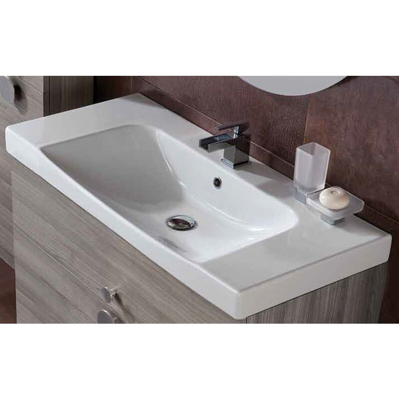 Lavabo Da Incasso Ceramica Althea.Lavabo Arredo Per Installazione Sospesa O Da Mobile Modello Stilo Althea Misura 81 Cm 283350184667 2