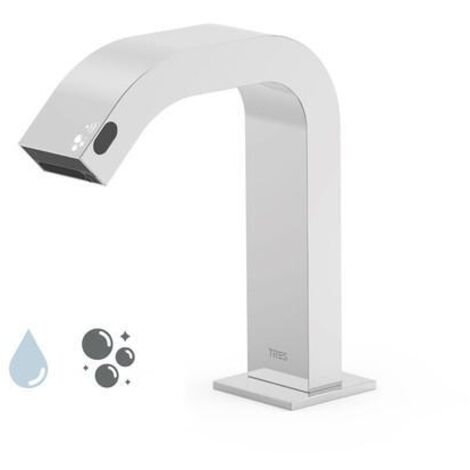 Lavabo avec distributeur électronique de savon Chromé - TRES 39210304