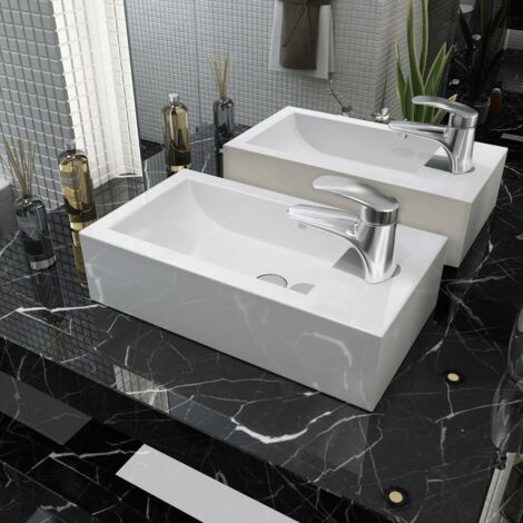 Lavabo da appoggio 64x64 Dafne - con foro rubinetto.Classic Style