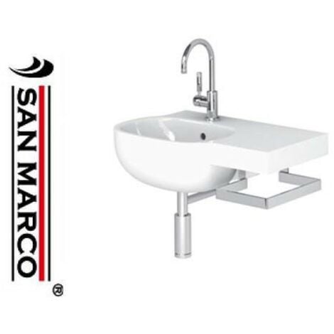 Lavatoio Ceramica Pozzi Ginori.Lavabo Bagno Pozzi Ginori 500 Con Portasciugamani 70 Cm Dx 4104000