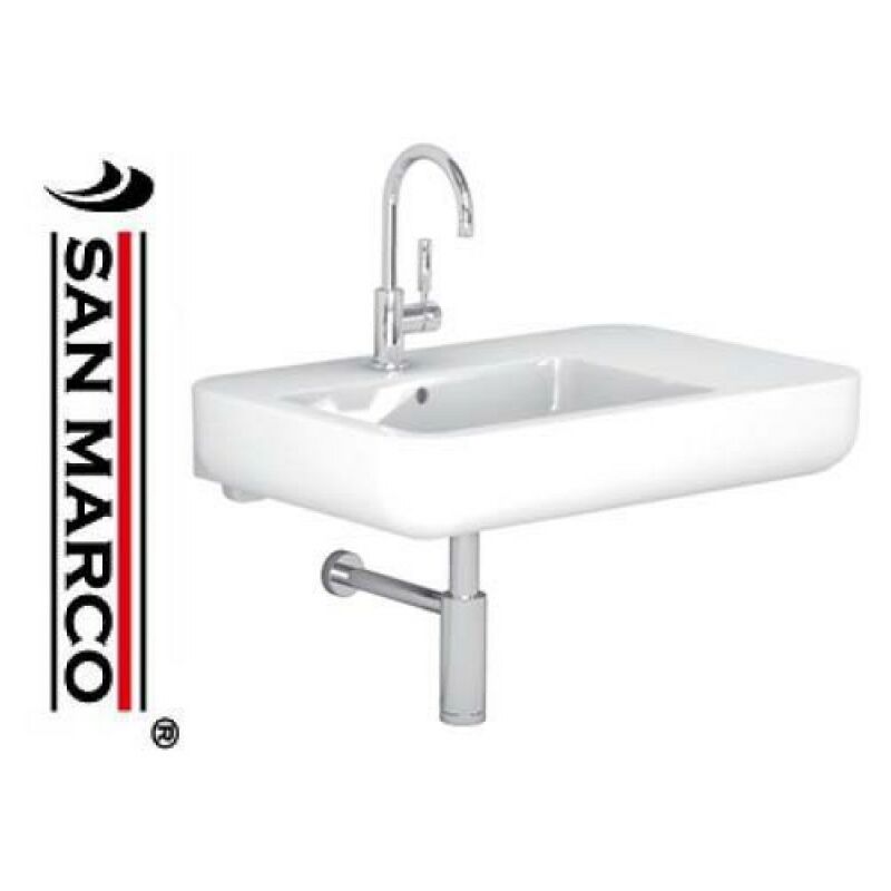 Lavabi Sospesi Pozzi Ginori.Lavabo Bagno Pozzi Ginori Easy 02 80 Cm Asimmetrico Dx 42080000