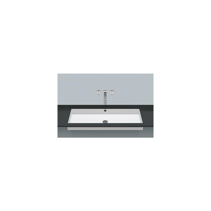 

Cuenca UB.ME1000, rectangular W: 1004mm H: 111mm D: 379mm, 3228701000, blanco - 3228701000 - Alape