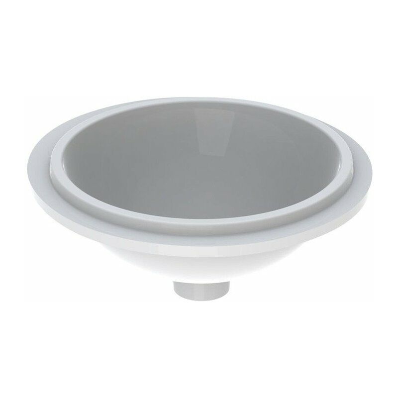 

Lavabo bajo encimera Geberit VariForm redondo, F : 39cm, sin orificio para grifería, sin rebosadero, Blanco
