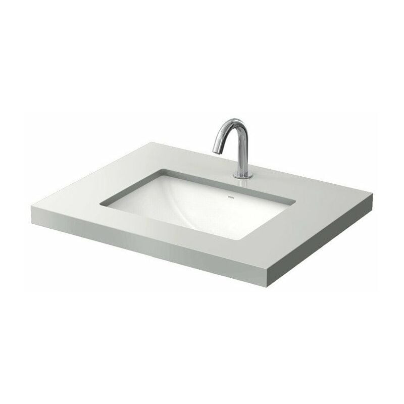 

Lavabo bajo encimera WU cuadrado, sin orificio para grifería, con rebosadero blanco 500 mm TOTO