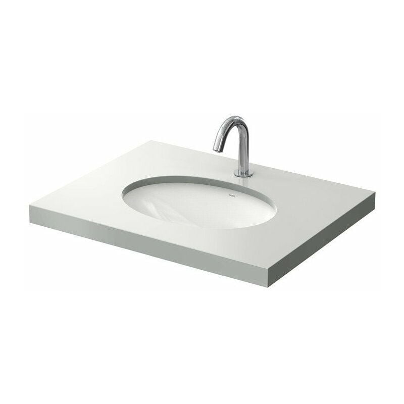

Lavabo bajo encimera WU redondo, sin orificio para grifería, con rebosadero blanco 500 mm TOTO
