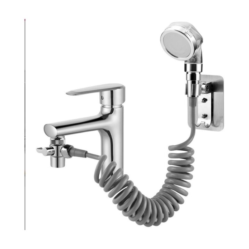 Forehill - Lavabo bassin shampooing artefact ensemble de quatre pièces shampooing douche diviseur d'eau base robinet extension accessoires externes