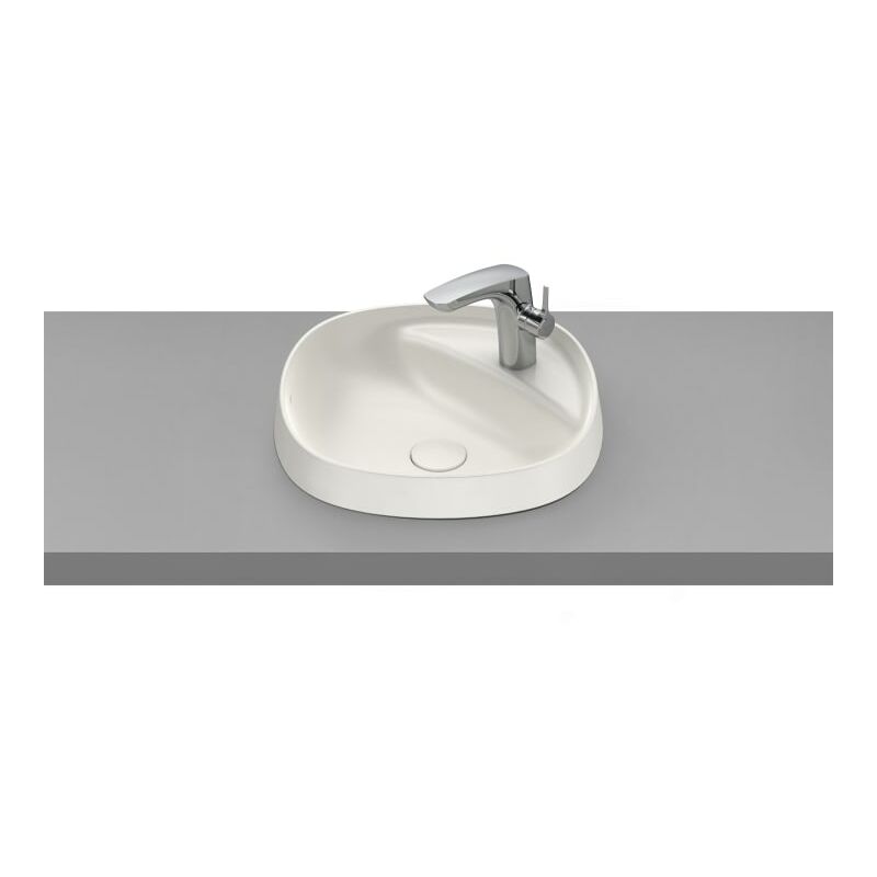 

Lavabo Beyond 450 de FINECERAMIC® de encimera en acabado beige. - Roca