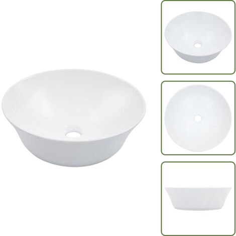 Lavabo bianco - vidaXL Lavandino 41x12,5 cm in Ceramica Bianco - Lavabo moderno