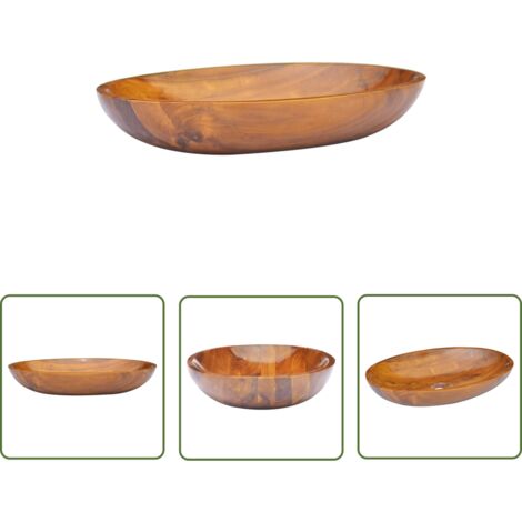 Lavabo Bois de teck massif 60x40x10 cm