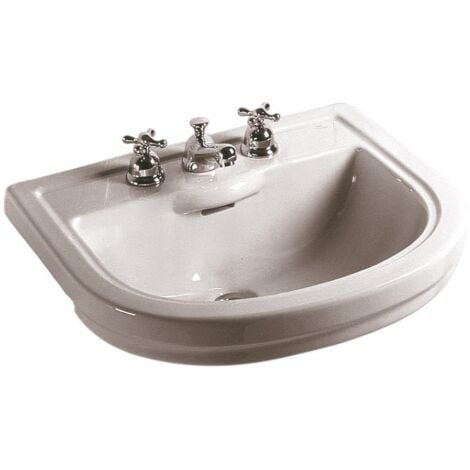 Ideal Standard Lavabi D Arredo.Lavabo Calla Da Semincasso 63x55 Ceramica Bianca Monoforo Ideal Standard T097800