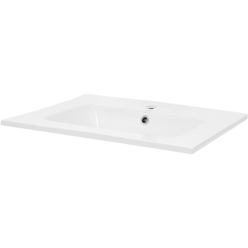 

Lavabo cerámica lavamanos común pila para aseo de baño blanco 610 x 165 x 460 mm