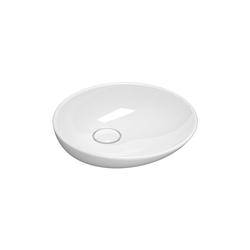 Ceramica Globo - Lavabo en céramique à poser Ø50 cm Globo Free LAT50BI Blanc - Céramique