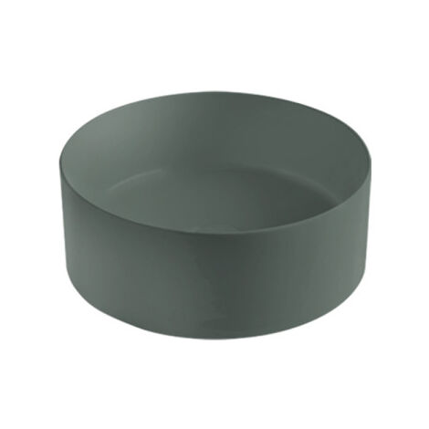 Lavabo Ceramique Rond Gris Lagon Ciotola - CRISTINA ONDYNA CI40603