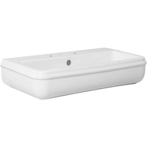 Lavabo Charme sospeso/appoggio cm. 90x46 tre fori in ceramica
