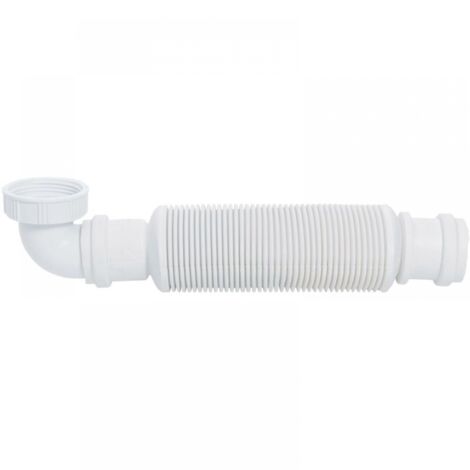 Lavabo compacto con desagüe rápido de 39,2 mm y sistema antiolores, color blanco.