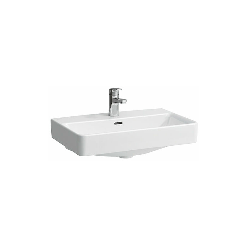 

Lavabo compacto de sobre encimera PRO S, sin agujero para grifo, con rebosadero, US cerrado, 600x380, blanco, color: Blanco - H8179590001091 - Laufen