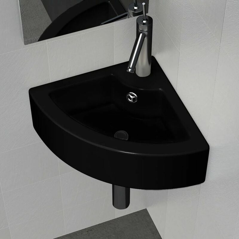 

Lavabo con rebosadero 45x32x12,5 cm negro