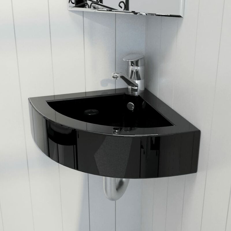 

Lavabo con rebosadero 45x32x12,5 cm negro