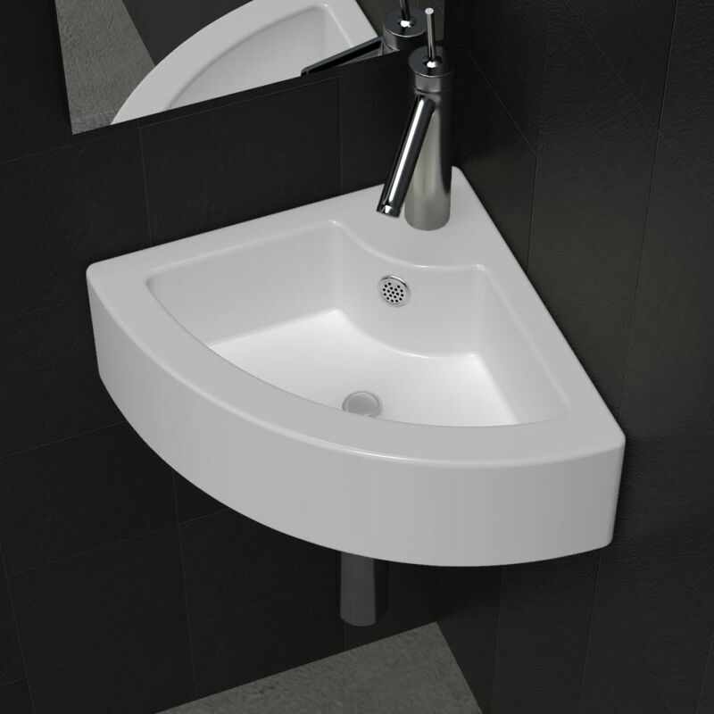 

Lavabo con rebosadero blanco 45x32x12,5 cm
