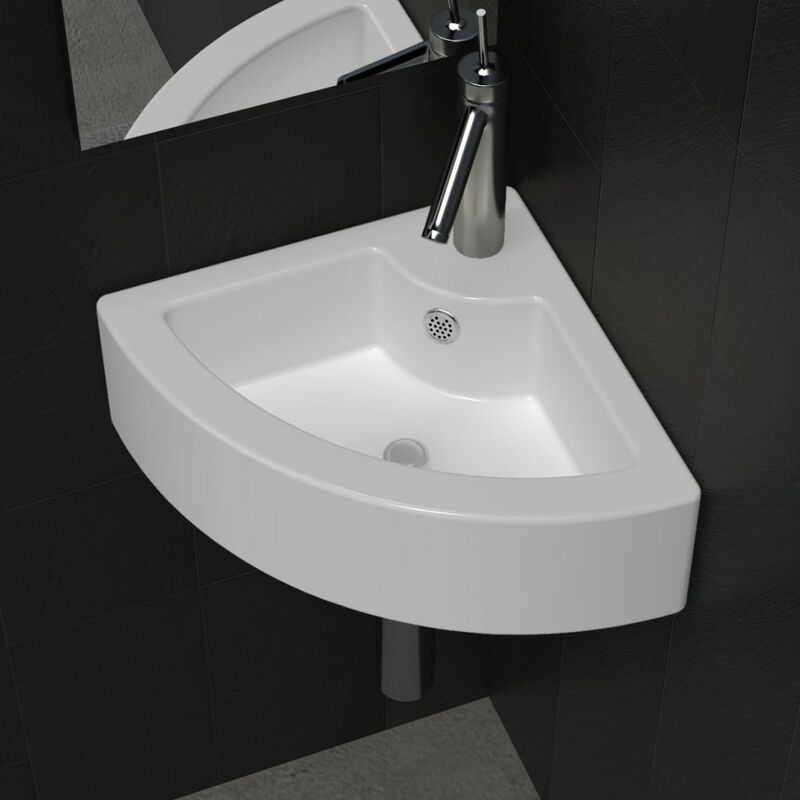 

Lavabo con rebosadero blanco 45x32x12,5 cm