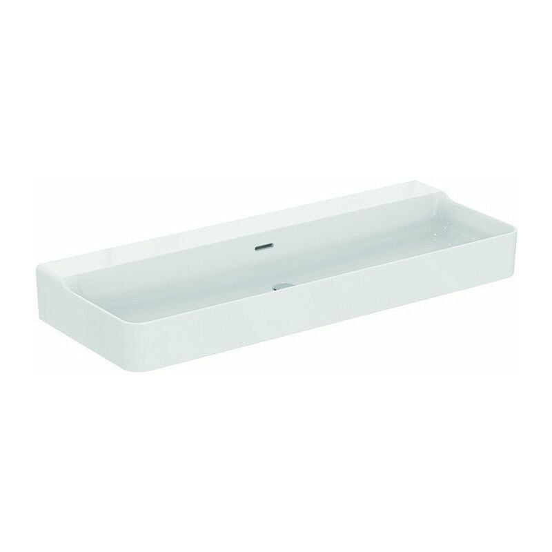 

Lavabo CONCA 1200x450x165mm, lijado blanco sin orificio para grifería, con rebosadero IDEAL STANDARD