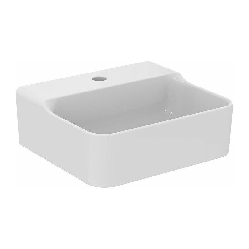 

Lavabo CONCA 400x350x165mm, blanco lijado 1 orificio para grifería, sin rebosadero IDEAL STANDARD