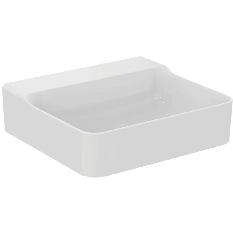 

Lavabo CONCA 500x450x165mm blanco sin orificio para grifería, sin rebosadero IDEAL STANDARD