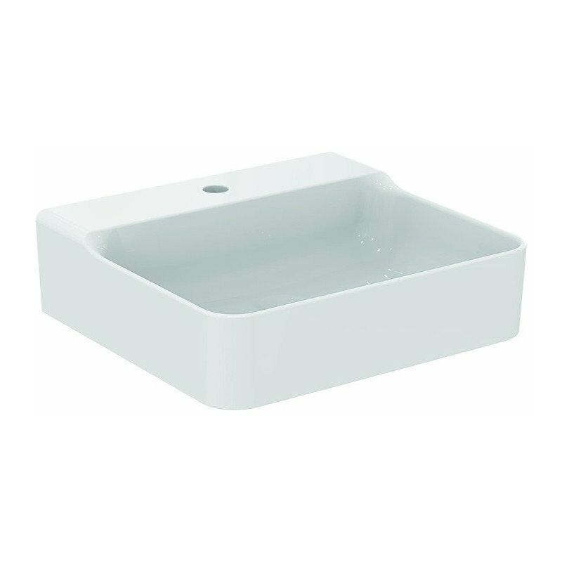 

Lavabo CONCA 500x450x165mm, lijado blanco 1 orificio para grifería, sin rebosadero IDEAL STANDARD