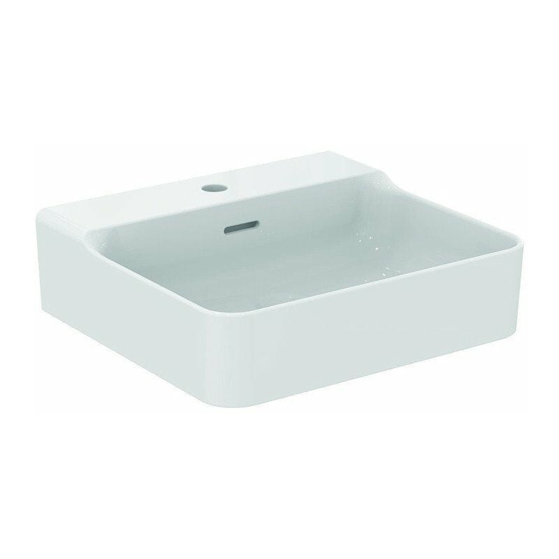 

Lavabo CONCA 500x450x165mm, lijado blanco con 1 orificio para grifería IdealPlus, con rebosadero IDEAL STANDARD